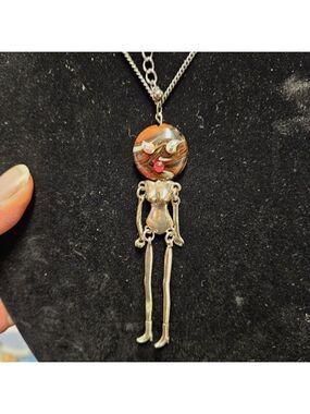 Female Form Mobile Pendant Necklace